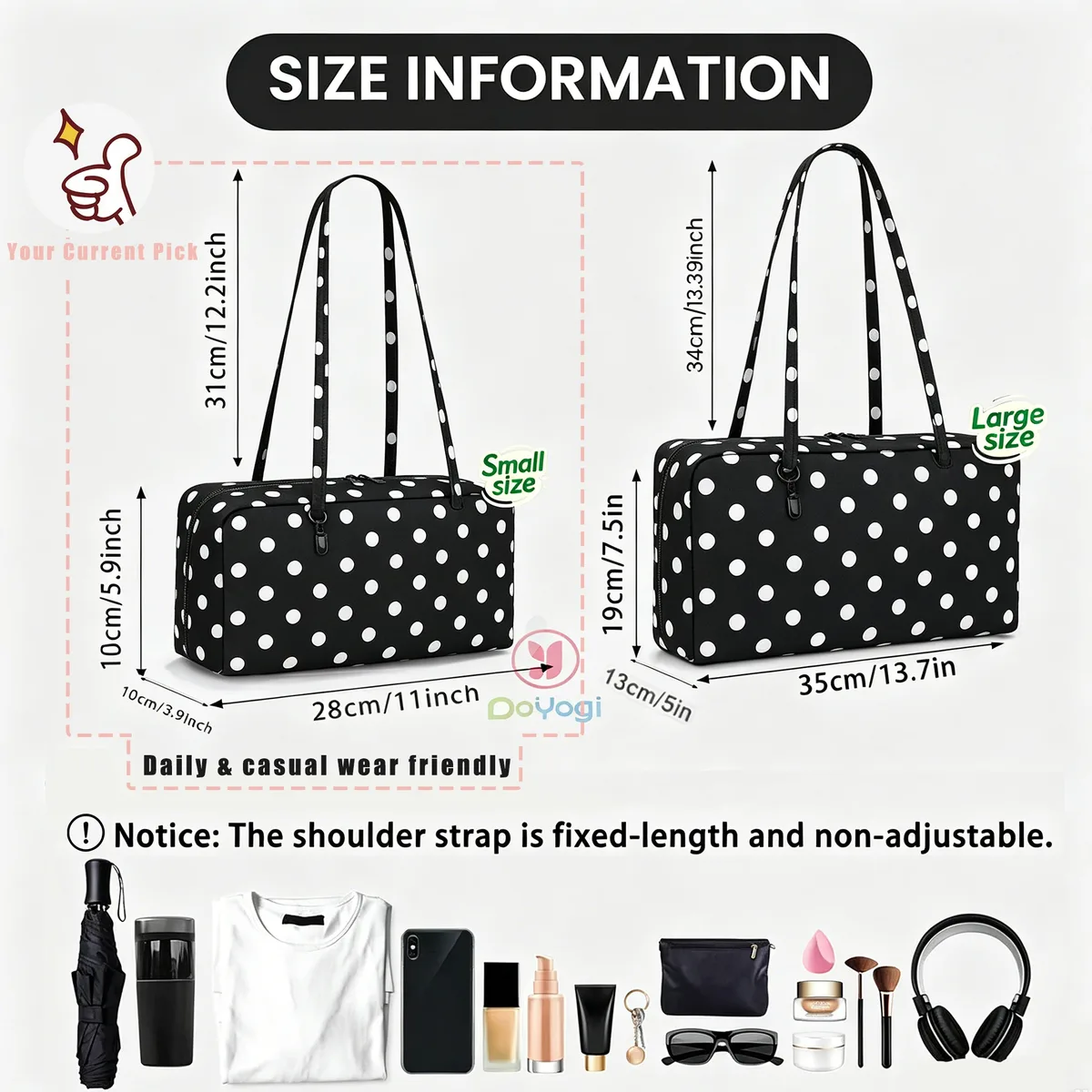 sac à bandoulière en nylon à pois imprimé léopard avec pendentif, sac fourre-tout coréen, sac bowling décontracté pour femme, grande capacité, pour voyage