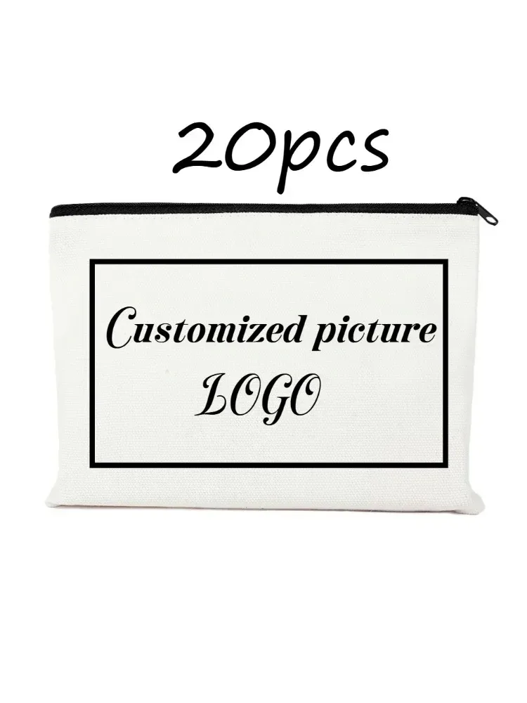 trousse toilette toile blanche motif illustration personnalisable pliable extensible voyage école mariage cadeau vacances
