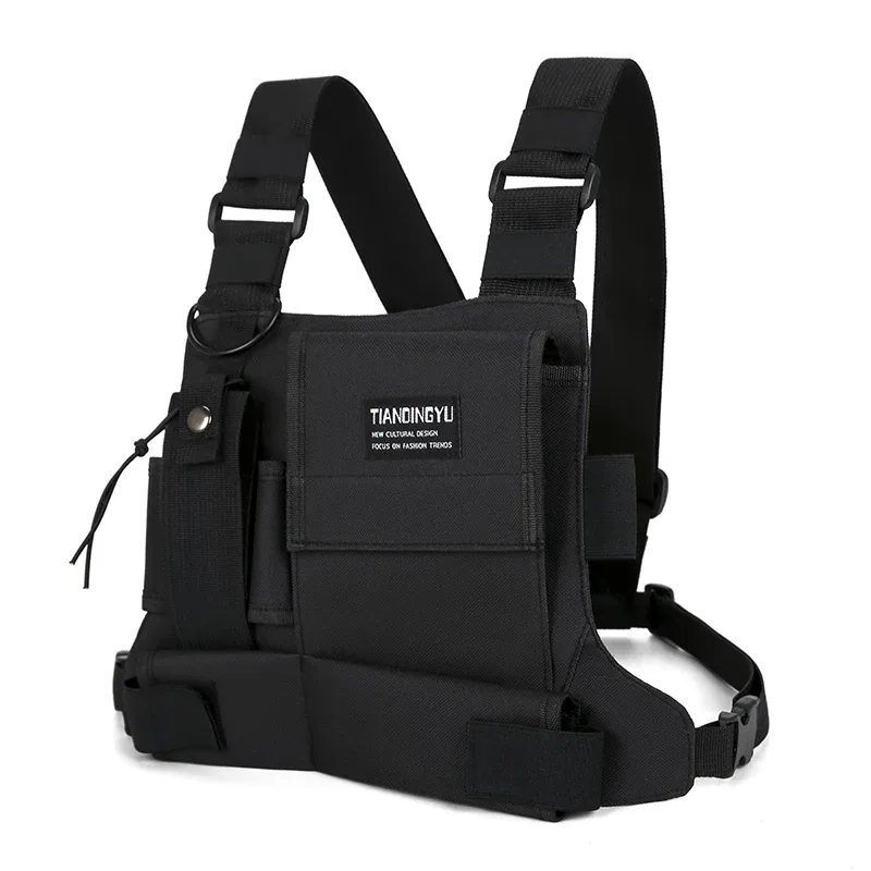 sac de cyclisme extérieur léger, gilet de course, sac à dos unisexe, sac de poitrine pour randonnée et marathon, poche de rangement, sac de poitrine sport pour homme