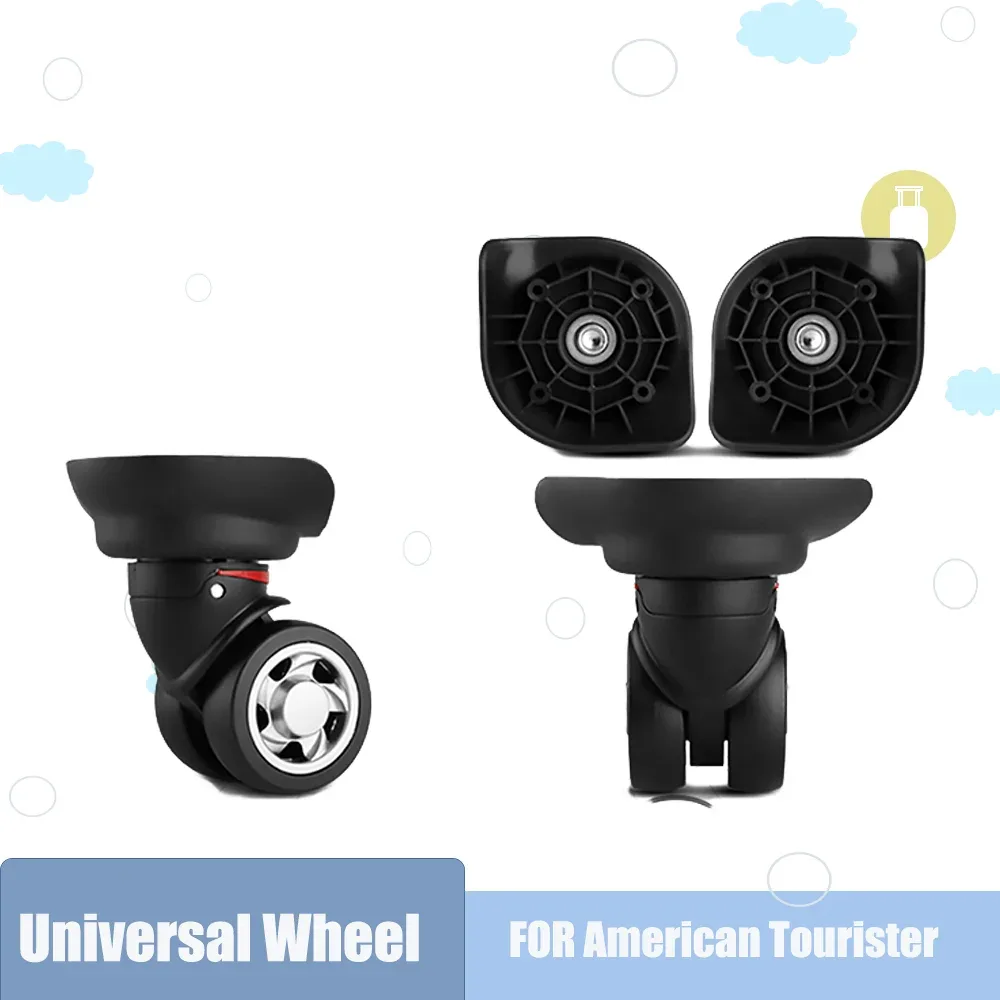 roues pivotantes durables w055 à 360° pour valise, sac de voyage, chariot, roues de bagage en caoutchouc durables et silencieuses