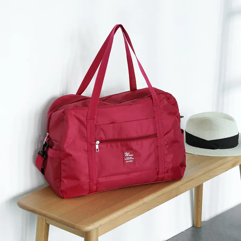 sacs de voyage pliables grande capacité, sacs à main étanches, sacs de vêtements portables, sacs de sport à poignée télescopique, sacs de rangement pour vêtements