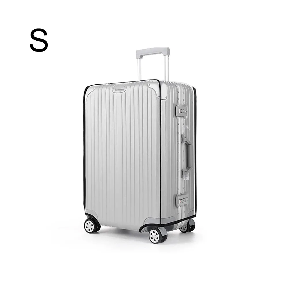 housse de protection transparente pour bagages en pvc, housse de protection pour bagages à roulettes, housse extérieure résistante à l'usure, protection transparente