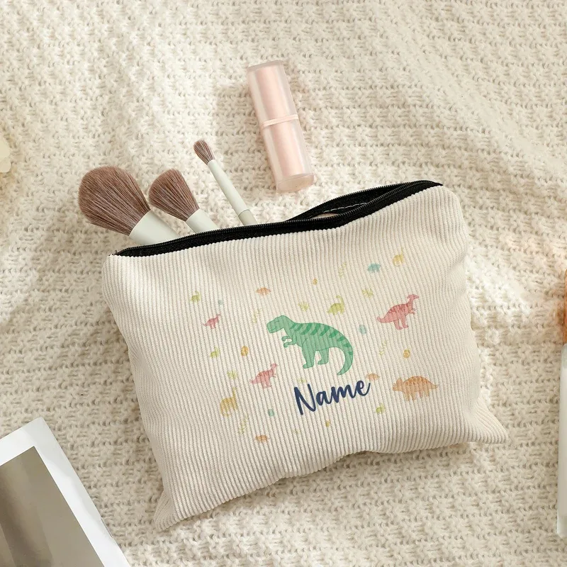 personnalisable avec nom dinosaure pastel vintage cirque motifs d'animaux de mer trousse de toilette maquillage sac de voyage garçon enfants amis cadeaux