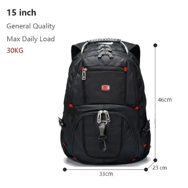 sac à dos pour ordinateur portable de 17 pouces, multifonctionnel, durable, avec port de charge usb, sac de voyage, sac à dos d'étudiant, résistant à l'eau