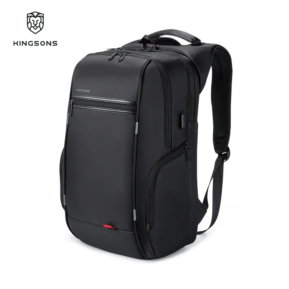 kingsons hommes sacs à dos 15 ''17'' sac à dos pour ordinateur portable usb chargeur sac antivol sac à dos pour adolescent mode homme voyage