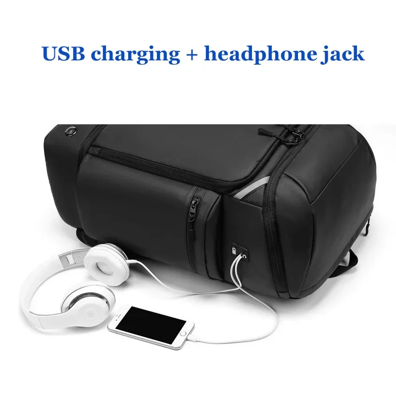sac à dos de voyage pour hommes, grande capacité, sac à dos de randonnée, sac à dos d'affaires pour ordinateur portable 17 pouces, sac à dos de randonnée 50l, sac à dos tendance avec compartiment à chaussures