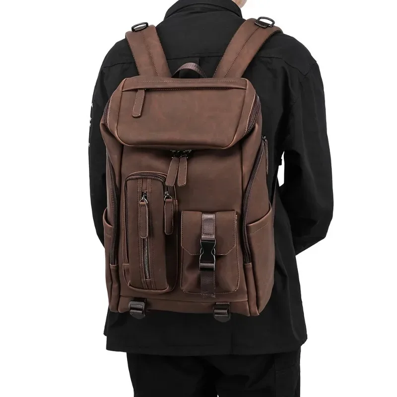 sacs à dos de marque de luxe pour hommes, sac à dos de voyage de grande capacité, sacs pour ordinateur portable, cartable à poches multiples
