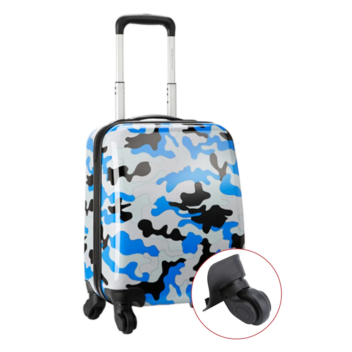 roue valise pivotante remplacement plastique pvc noir durabilité installation facilite bricolage sac bagage trolley