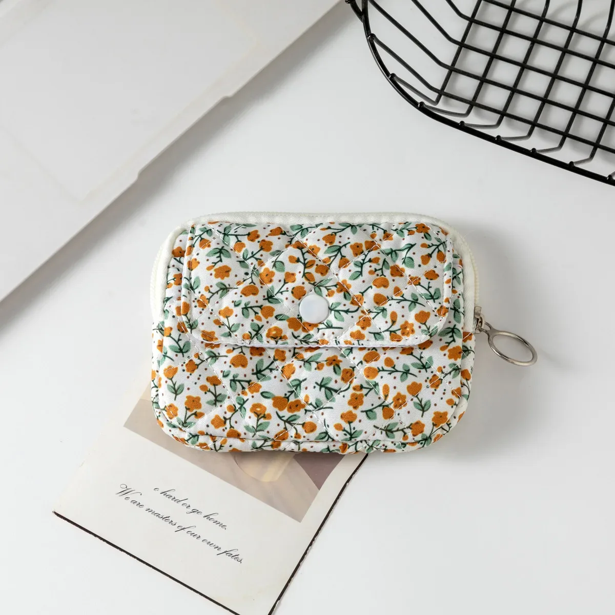 mini sac à cosmétiques carré mignon pour femmes, pochette de rangement pour serviettes hygiéniques, rouge à lèvres, petits sacs de maquillage à fermeture éclair