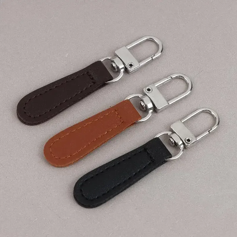 lot de 4 tirettes de fermeture éclair en cuir pu, attaches de remplacement pour sacs, bagages, pochettes et sacs à dos