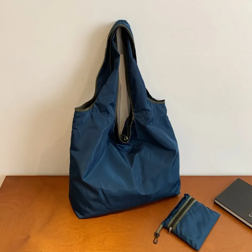 sac à main pliable ~ sac de shopping pliable, imperméable, écologique, sac à bandoulière de grande capacité