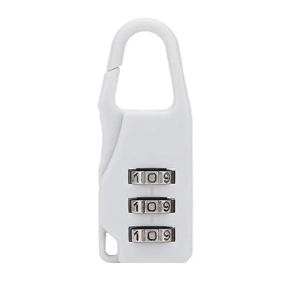 serrure à combinaison de valise à chiffres, mini cadenas à combinaison antivol en plastique, serrure à combinaison pour sac à dos de sécurité à 3 chiffres