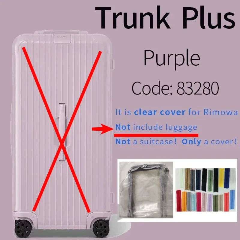 housses transparentes en pvc adaptées aux bagages rim essential 33 pouces, protection de valise de voyage, accessoires transparents, housse de protection anti-rayures