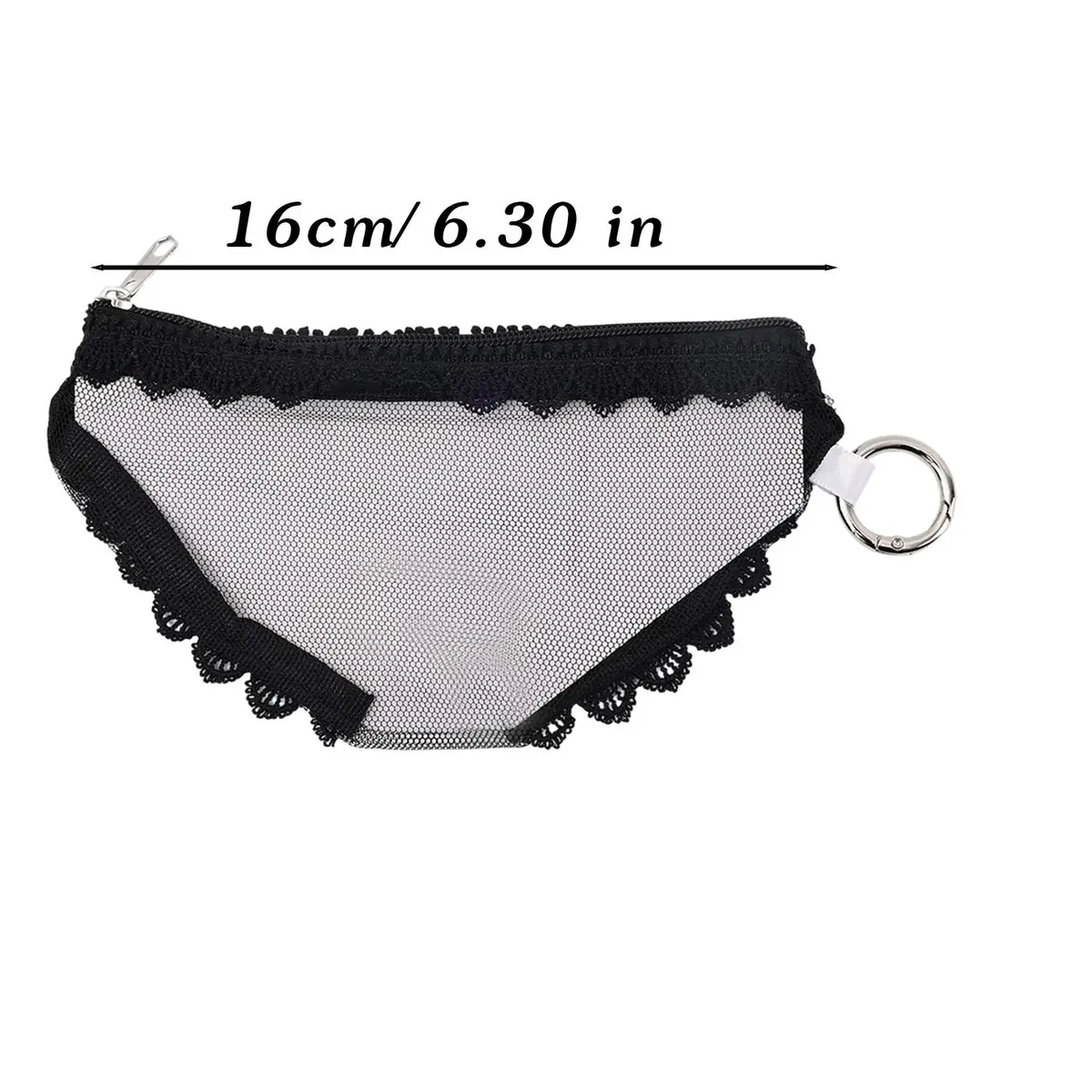 sac cosmétique multifonctionnel en maille y2k, sac de toilette décoratif transparent avec fermeture éclair, organisateur de bijoux de voyage