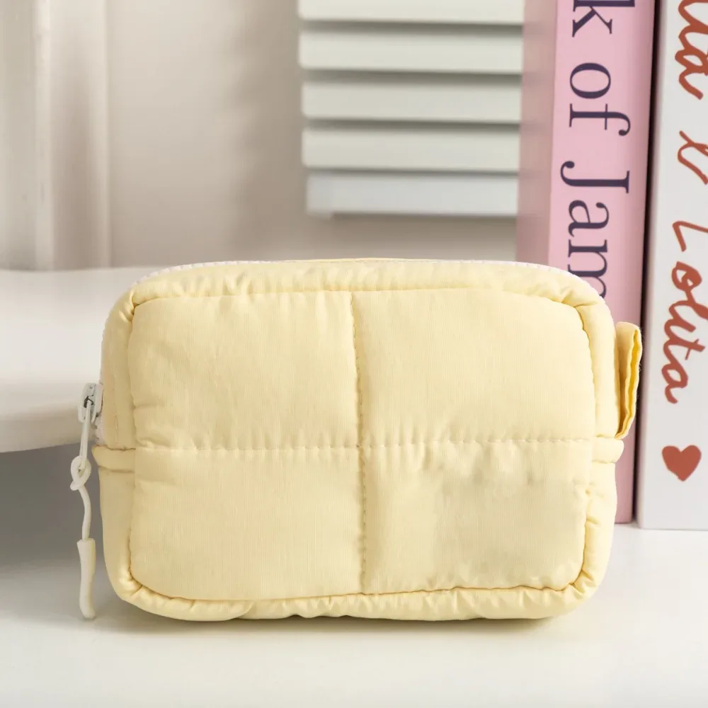 sac de maquillage en nylon de haute qualité avec compartiments, fermeture éclair, sac cosmétique étanche, trousse de toilette pour la maison et les voyages