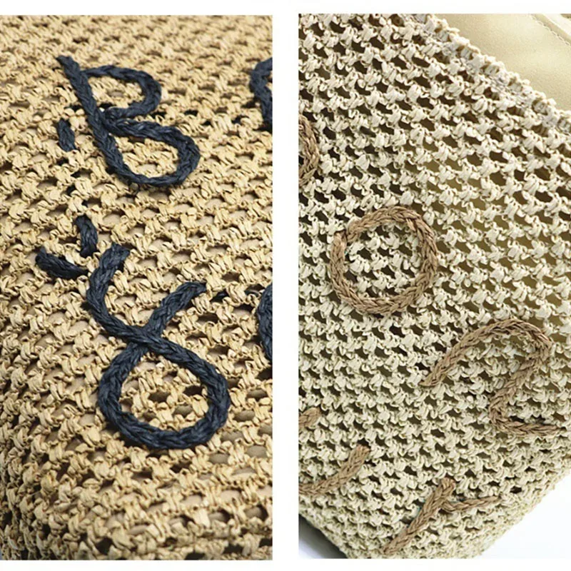 nouveau sac à bandoulière en paille tressée xmessun pour femme, sac de voyage décontracté de grande capacité pour la plage et les vacances, style créateur de mode