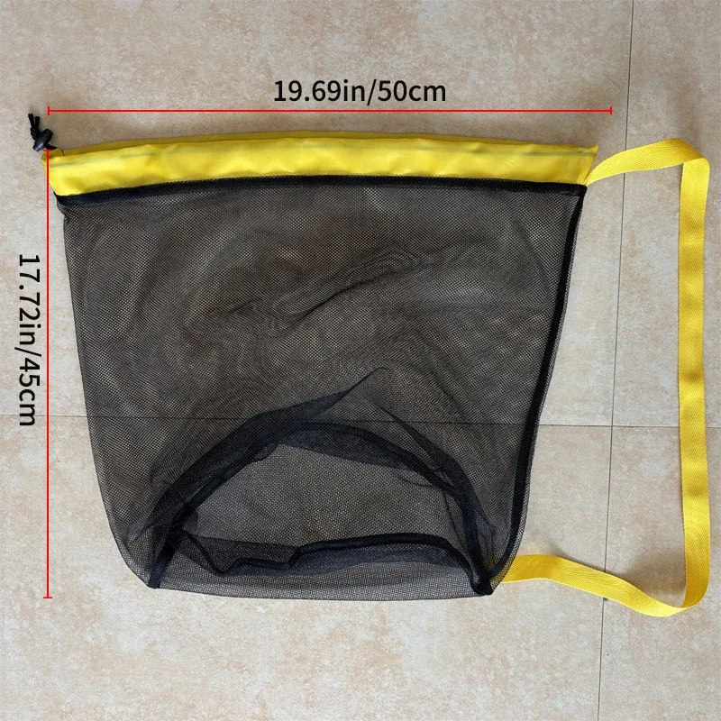 sac de rangement pour jouets de plage, grande capacité, en maille, pour piscine et plage, sac à dos étanche à l'eau pour femmes, idéal pour les jeux aquatiques en extérieur, avec cordon de serrage
