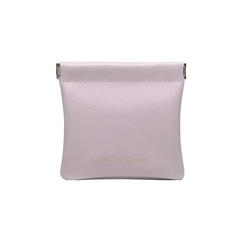 mini sac à fermeture automatique en pu, sac de rangement portable pour écouteurs, câbles de charge, portefeuille zéro, monnaie et rouge à lèvres