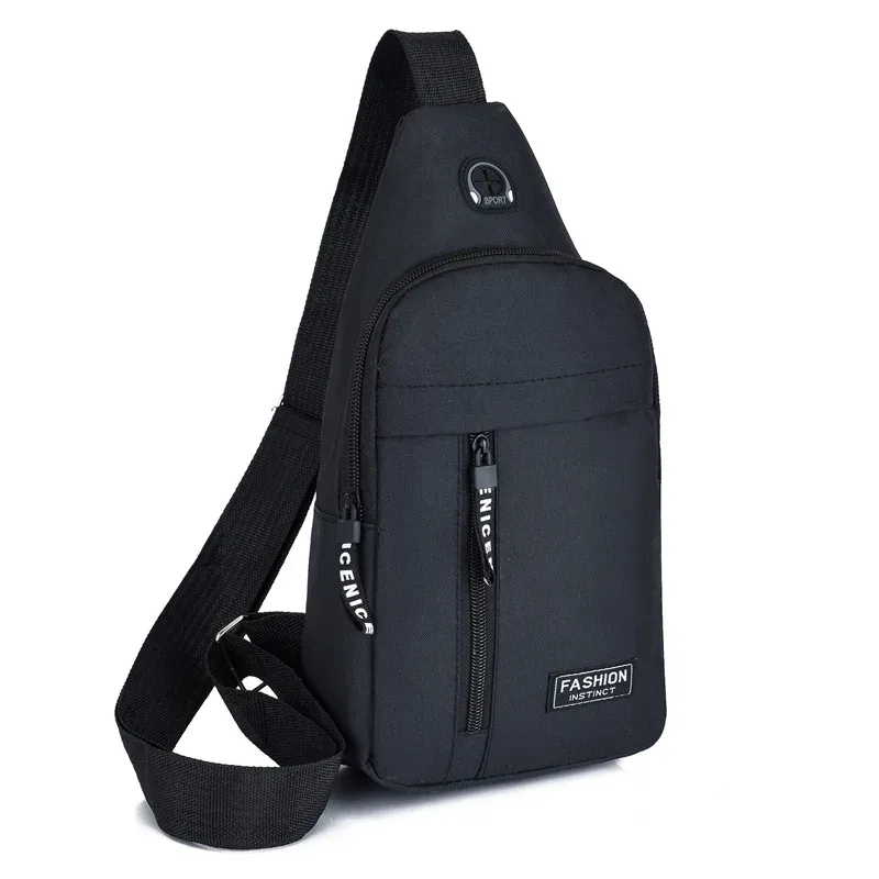2025 nouveau sac de poitrine multifonctionnel hommes mode tendance oxford tissu sac à bandoulière style coréen décontracté sac de messager étanche