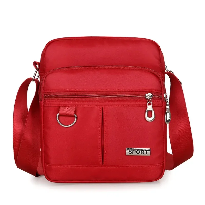 petit sac à bandoulière décontracté pour femmes, porte-monnaie multifonctionnel, portefeuille en nylon, sacoche étanche pour téléphone portable