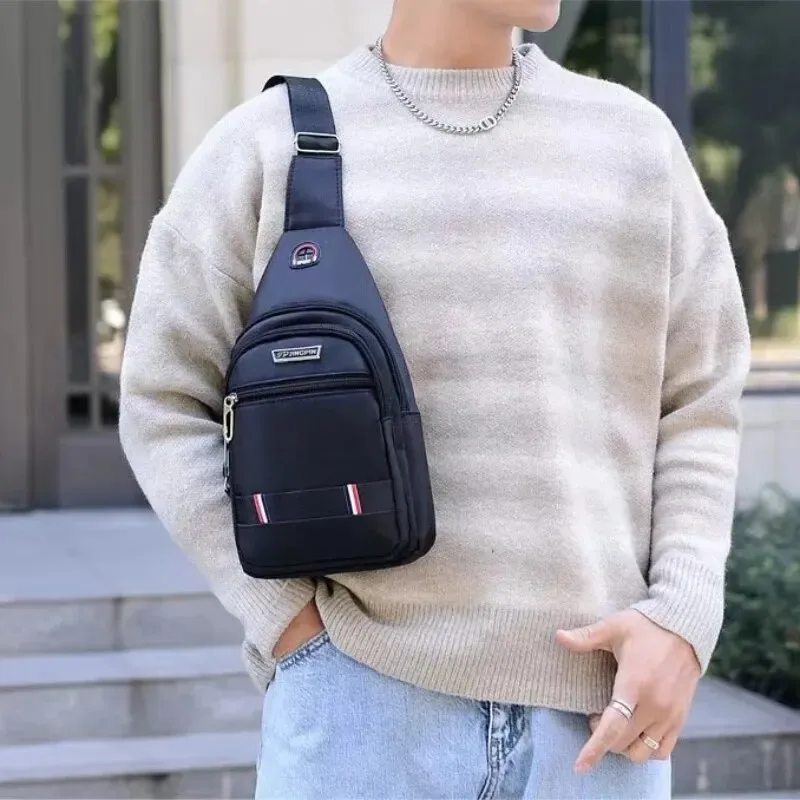 mode de voyage extérieur hommes crossborder petite poitrine polyester sac à bandoulière tendance loisirs.