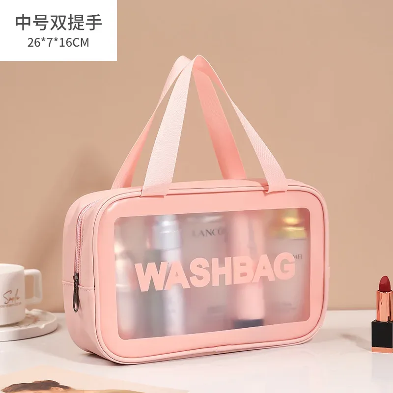 sacs de rangement transparents en pvc, organisateur de voyage, trousse de maquillage transparente, trousse à cosmétiques pour esthéticienne, trousse de beauté, trousse de toilette, sacs de lavage