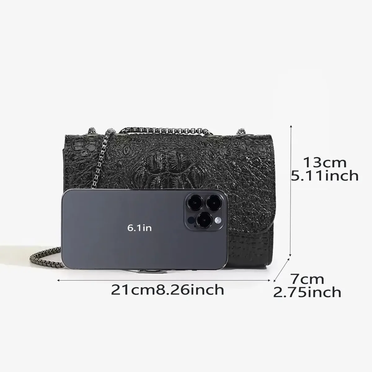 sac à bandoulière de luxe à sequins pour femme, sac messager décontracté avec chaînes, sac à main tendance pour femme