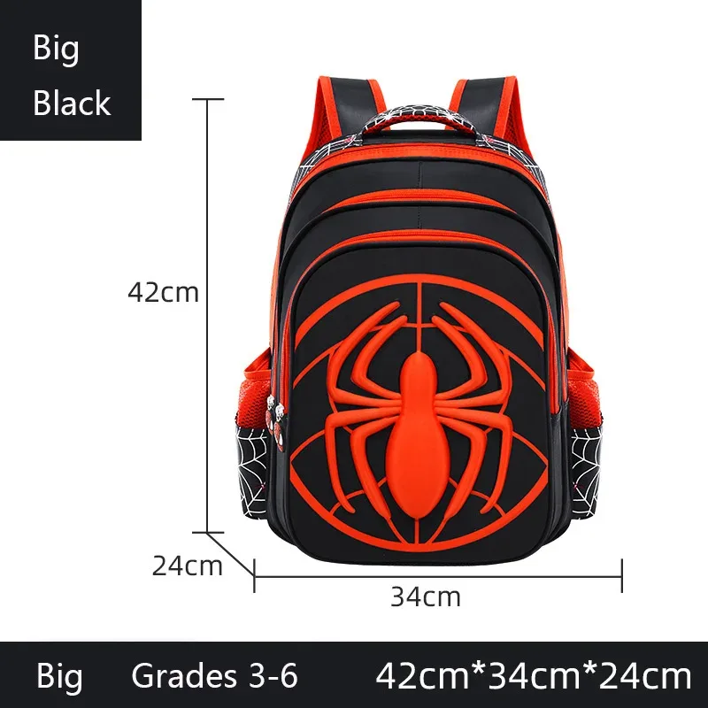 mode enfant sac à dos enfants garçons sac d'école rouge et noir motif araignée sac à dos avec trousse à crayons ensemble enfants fille boutique sac