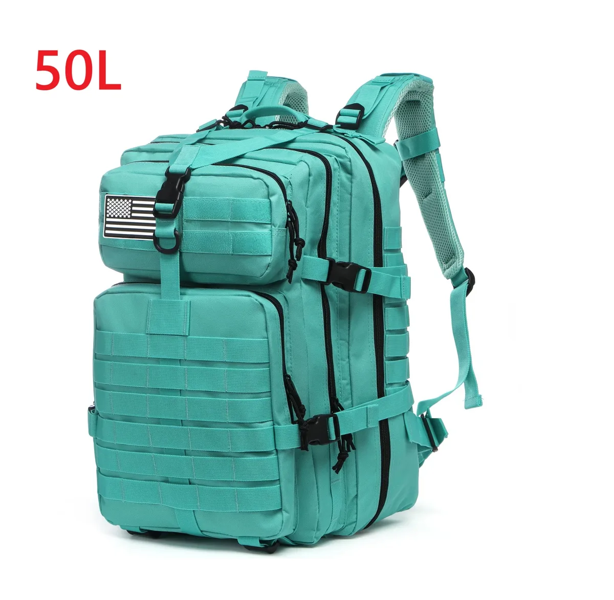 sac dos oxford université polyester 36 55 litres noir bandes horizontales poche lateral webbing voyage extérieur