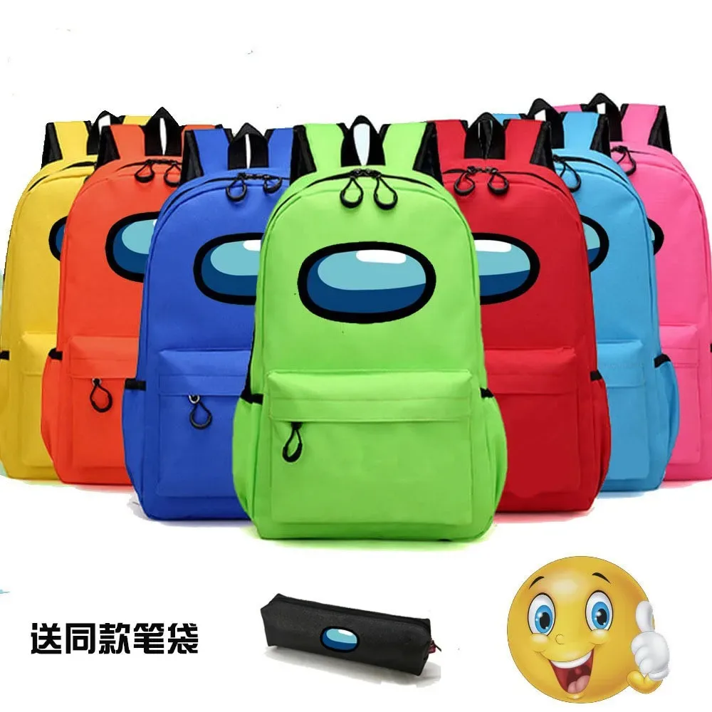 sac à dos de cosplay imprimé anime avec trousse à crayons, sac d'école pour étudiants, sac à dos de dessin animé, sac à dos de voyage pour ordinateur portable, cadeaux pour enfants en plein air