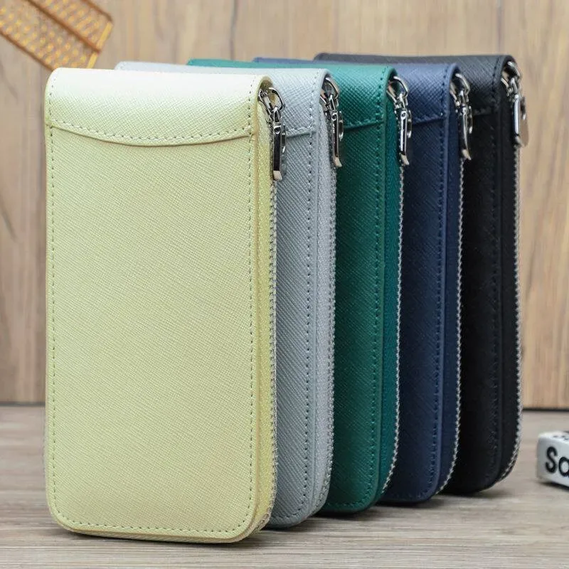sac de rangement pour montre à fermeture éclair, noir/rouge/vert, 3 couleurs, protecteur de montre portable avec emplacement pour carte pour voyage, mini sacoche de voyage