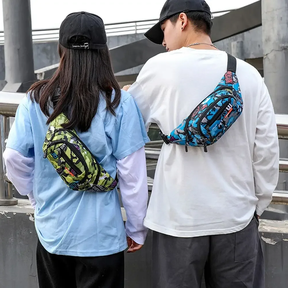 sac banane imperméable de style coréen pour hommes et femmes, sacs en toile de grande capacité, sacs de sport en plein air, poudres de banane, gels