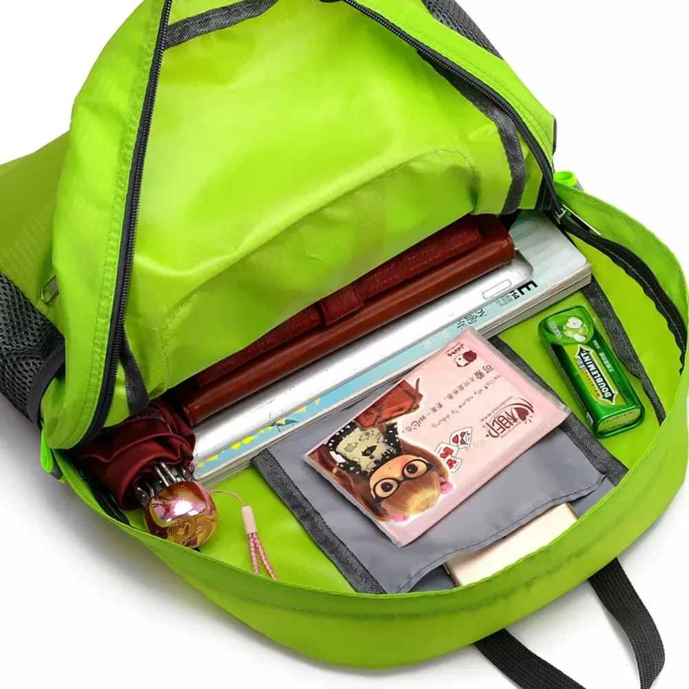 sac à dos pliable en nylon léger pour hommes et femmes, sac à dos de voyage en plein air, cartable étudiant, sac à dos simple, nouveau