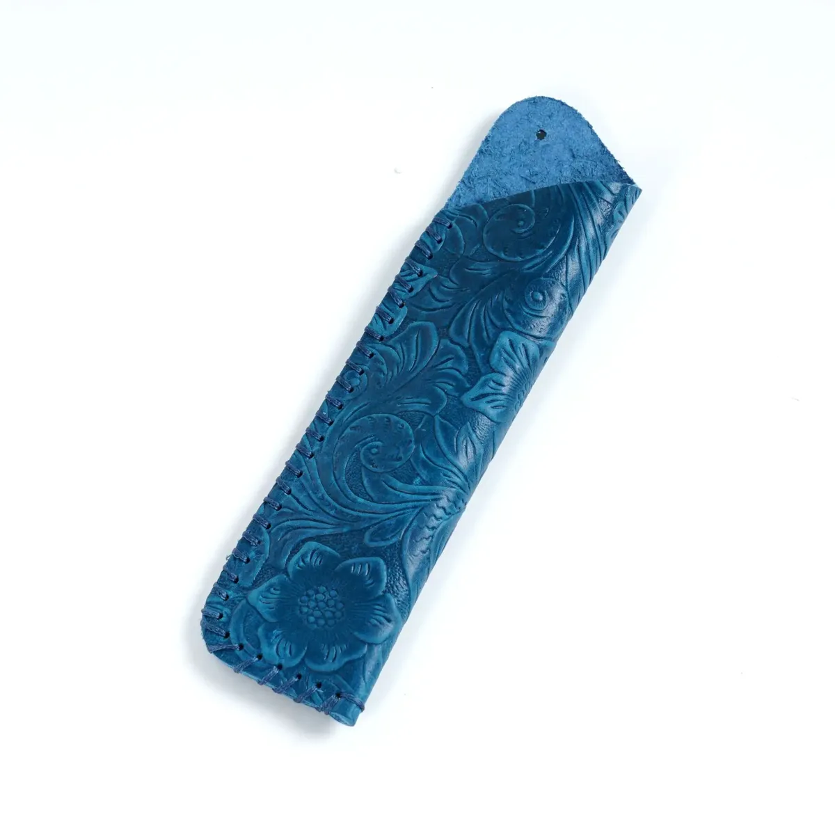 étui à stylos en cuir véritable fait main, cadeau créatif, style rétro simple et personnalisé, en cuir de vachette pleine fleur, housse de protection