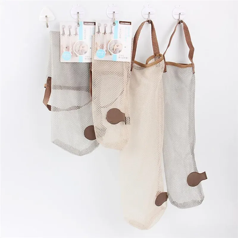 sac de rangement suspendu pour oignons et pommes de terre, sac en filet pour fruits et légumes, sac de rangement suspendu pour ail et oignons, organisateur de rangement