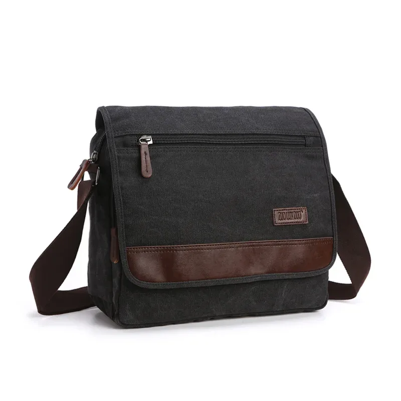 sacs à main de marque de créateur, sac messager de haute qualité, grande capacité, sac à bandoulière unisexe, petit sac carré en toile, sac d'école pour étudiants
