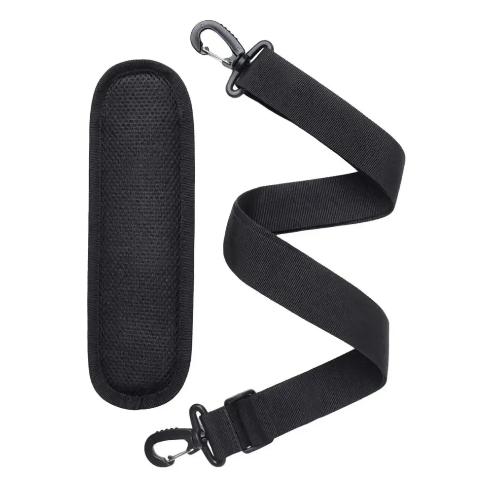 chaîne de sac à bandoulière réglable de couleur unie, coussinet rembourré amovible, ceinture d'épaule en nylon pour sac, rallonge de sac à bandoulière, chaîne de sac à bandoulière