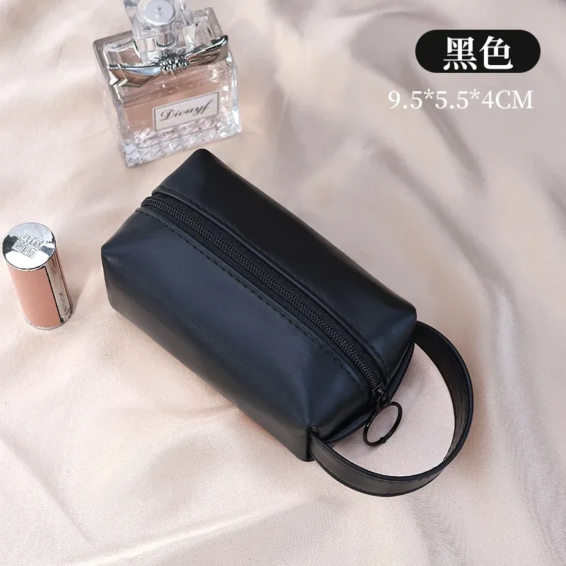 nouveau mini trousse de maquillage pour sac à main, trousse à cosmétiques en pu, trousse de toilette, trousse de lavage de voyage, rouge à lèvres, pochette à cosmétiques, organisateur de voyage