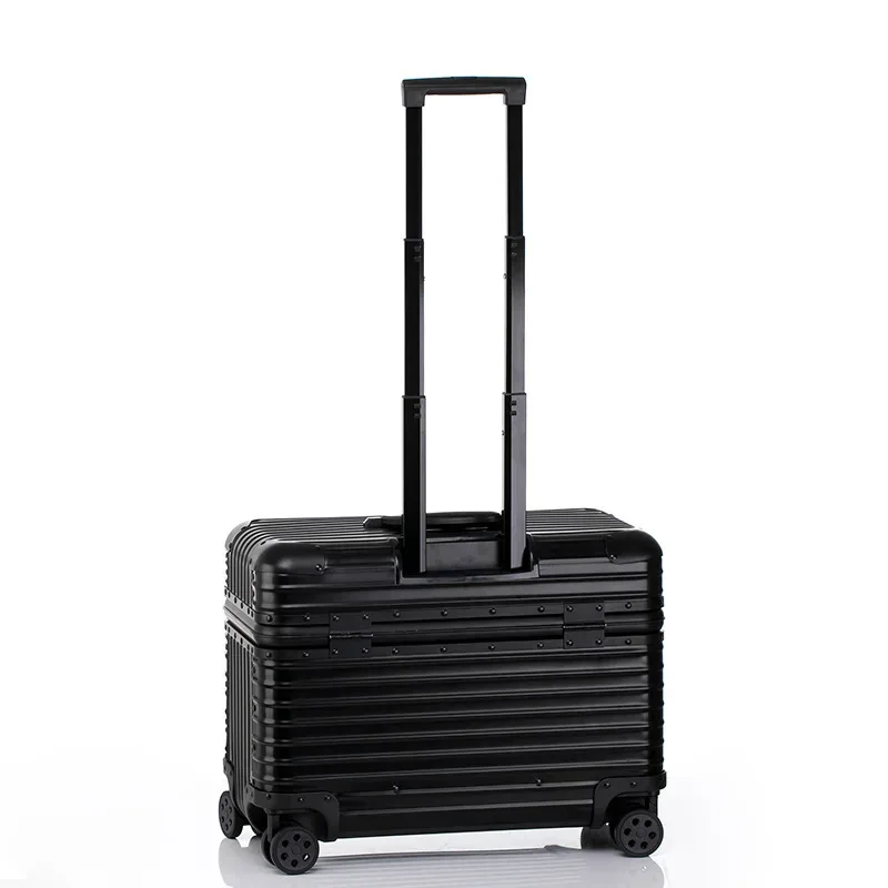 valise cabine de voyage petite bagage en métal 100% aluminium valises à roulettes de voyage boîte pour appareil photo boîtier de chariot 18/20/22 pouces