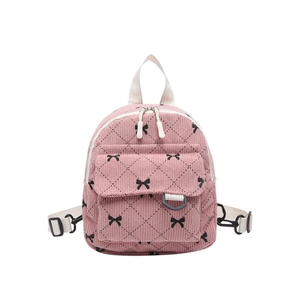mini sac à dos imprimé bowvétérans t doux, sac initié, sac de rangement cosmétique de voyage, sacs à livres étudiants ins, sac à dos décontracté, version coréenne