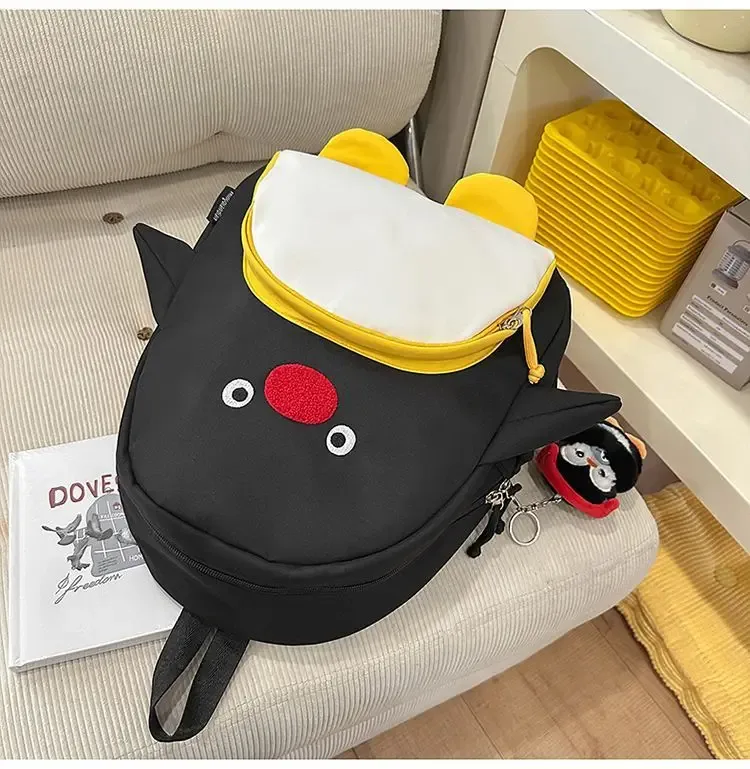 sac à dos mignon en forme de pingouin 3d – sac à dos en nylon résistant à l’eau, sac léger pour ordinateur portable de 13 pouces, sac d’école kawaii pour femmes.