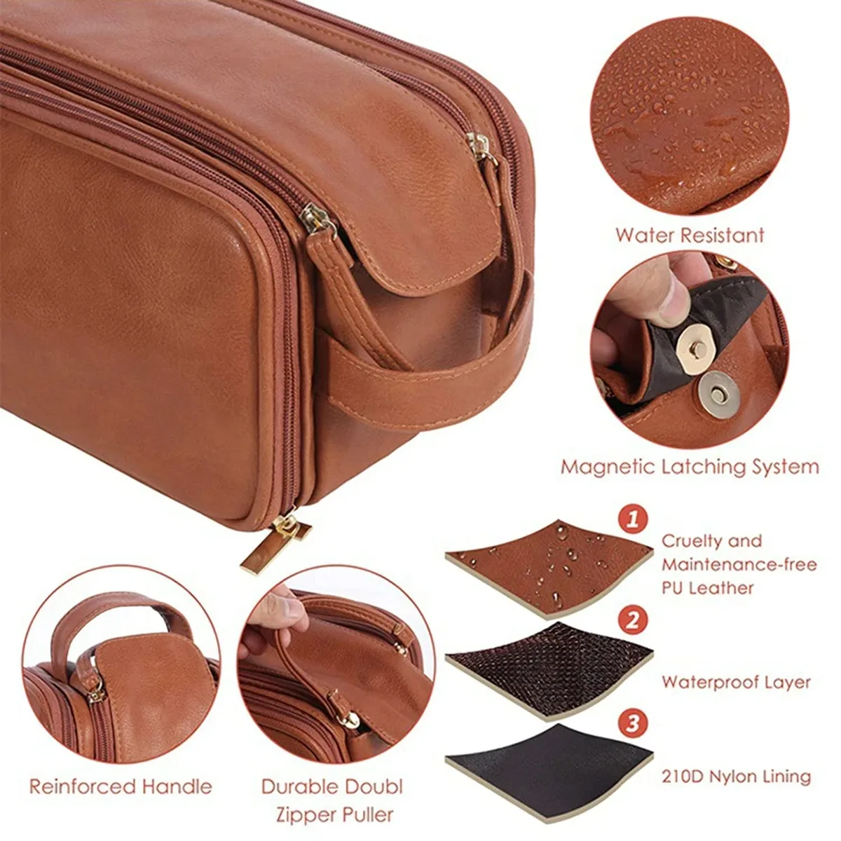 trousse de toilette multi-poches pour femmes et hommes, trousse de voyage, trousse de maquillage, trousse de présentation étanche, trousse de maquillage cosmétique, trousse d'évaluation, nouveau