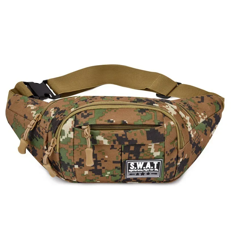 nouvelle sacoche de taille multi-compartiments à quatre fermetures éclair pour homme, sac de poitrine de sport et de loisirs pour femme, portefeuille de voyage pour téléphone portable