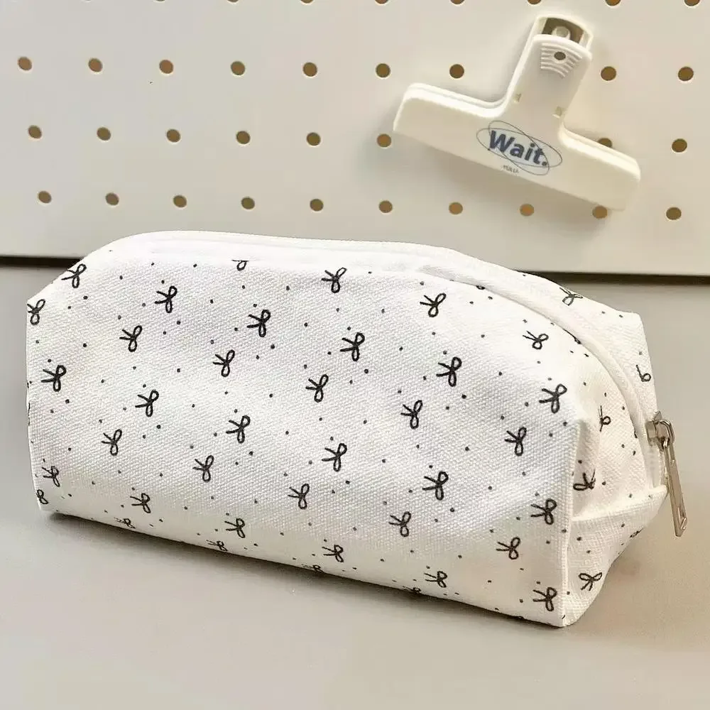sac de maquillage portable pour femmes, sac de rangement d'automne, sac à cosmétiques en velours côtelé, mode pour l'école, usage quotidien, voyage