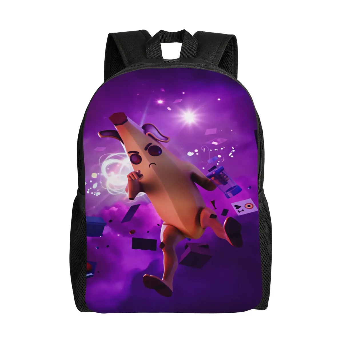 sac à dos peely victory royale banana, sacs à dos kawaii pour garçons et filles, sacs de randonnée souples pour lycée, sac à dos design