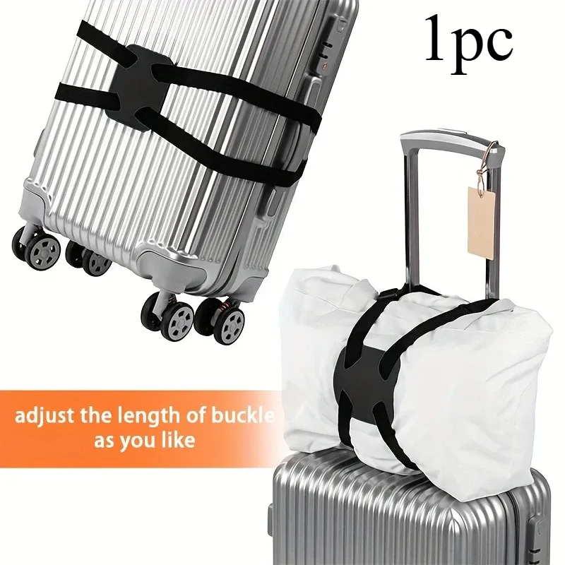 sangle de bagage réglable, ceinture d'emballage pour valise, sangle élastique de voyage facile, accessoires de voyage pour valise, 1 pièce