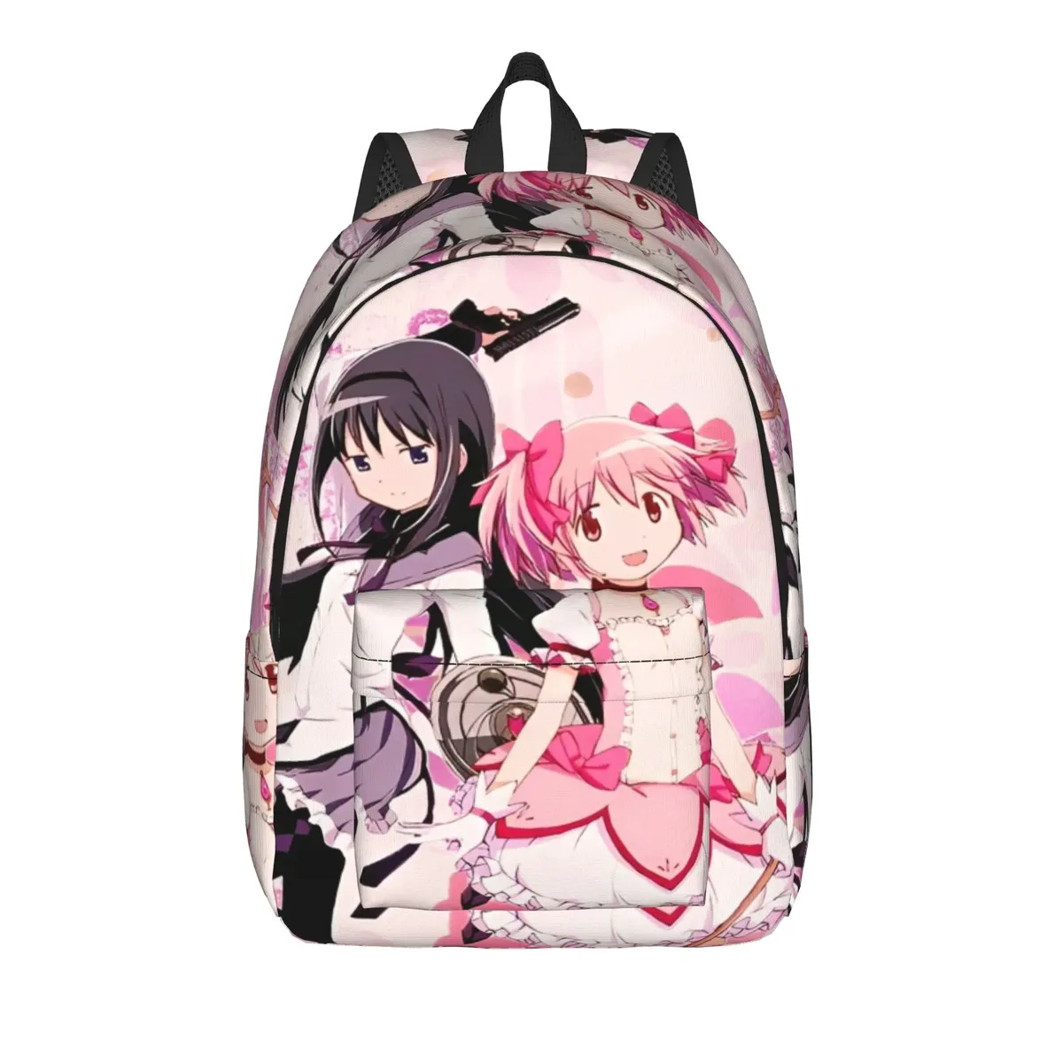 sac à dos homura puella magi madoka magica anime pour étudiants, randonnée, voyage, kyubey, pour hommes et femmes, sacs en toile pour ordinateur portable