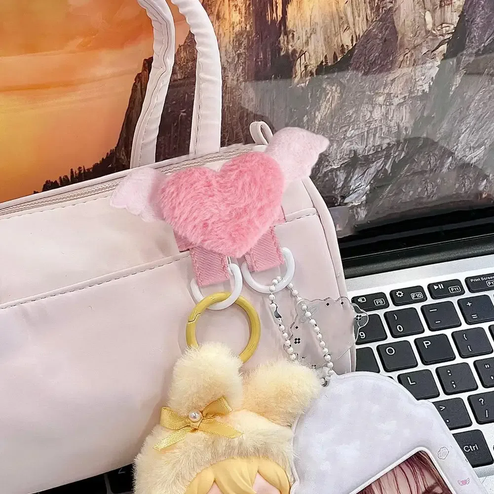 pendentif étoile en peluche pour sac, boucle d'extension, porte-clés mignon en d, adaptateur de breloque, support de présentation pour sac à dos, fabrication de bijoux diy
