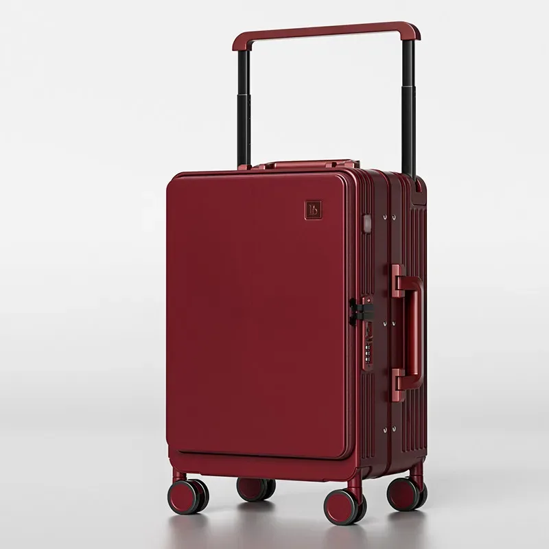klqdzms valise abs+pc grande capacité, valise à roulettes pour femme, boîte de voyage 20"24"26"28 pouces, sac de voyage style chariot, bagage pour homme