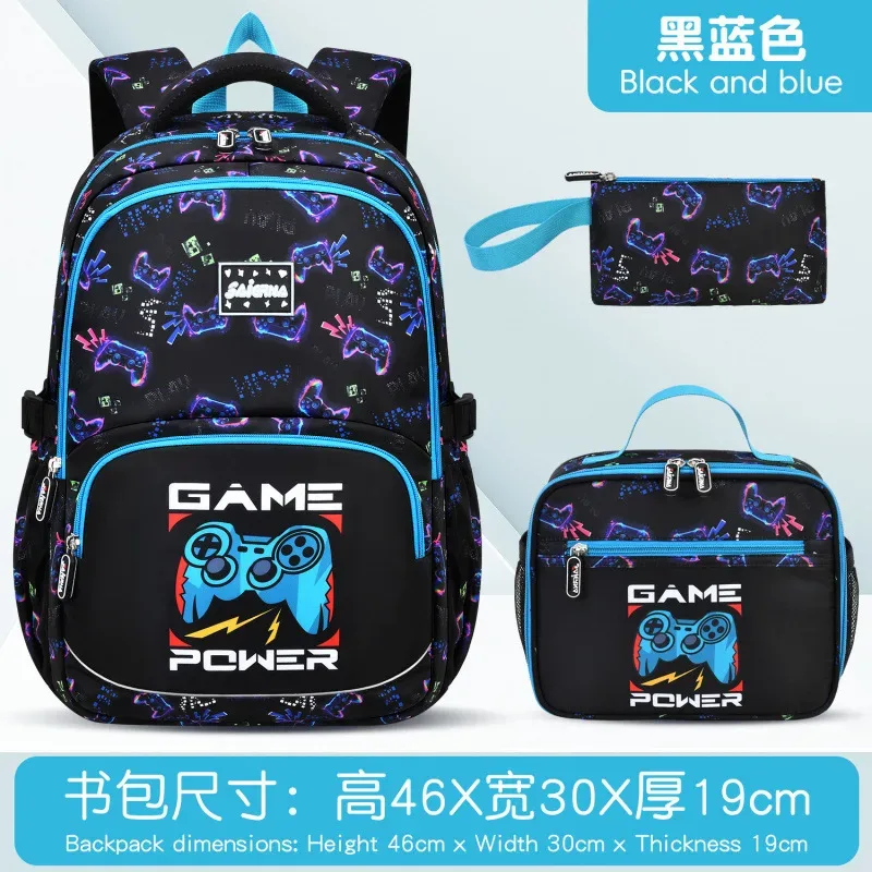 sac à dos scolaire pour filles, 3 pièces/ensemble, avec sac à déjeuner et trousse à crayons, sac à dos mignon en forme de papillon, sac à dos pour élèves du primaire et du collège